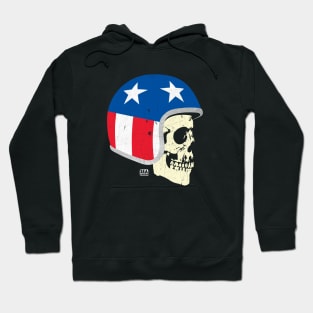 Cafe Racer Skull Biker Hoodie